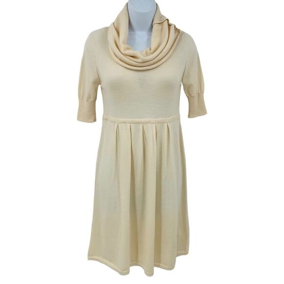 Qi Cowl Neck Cashmere Sweater Dress - Picture 2 of 14